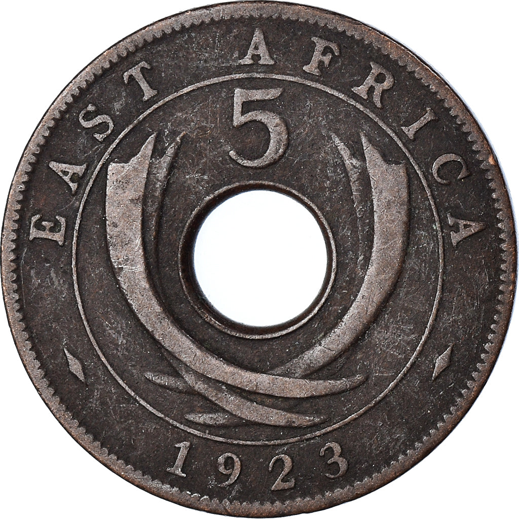 Coin, EAST AFRICA, 5 Cents, 1923