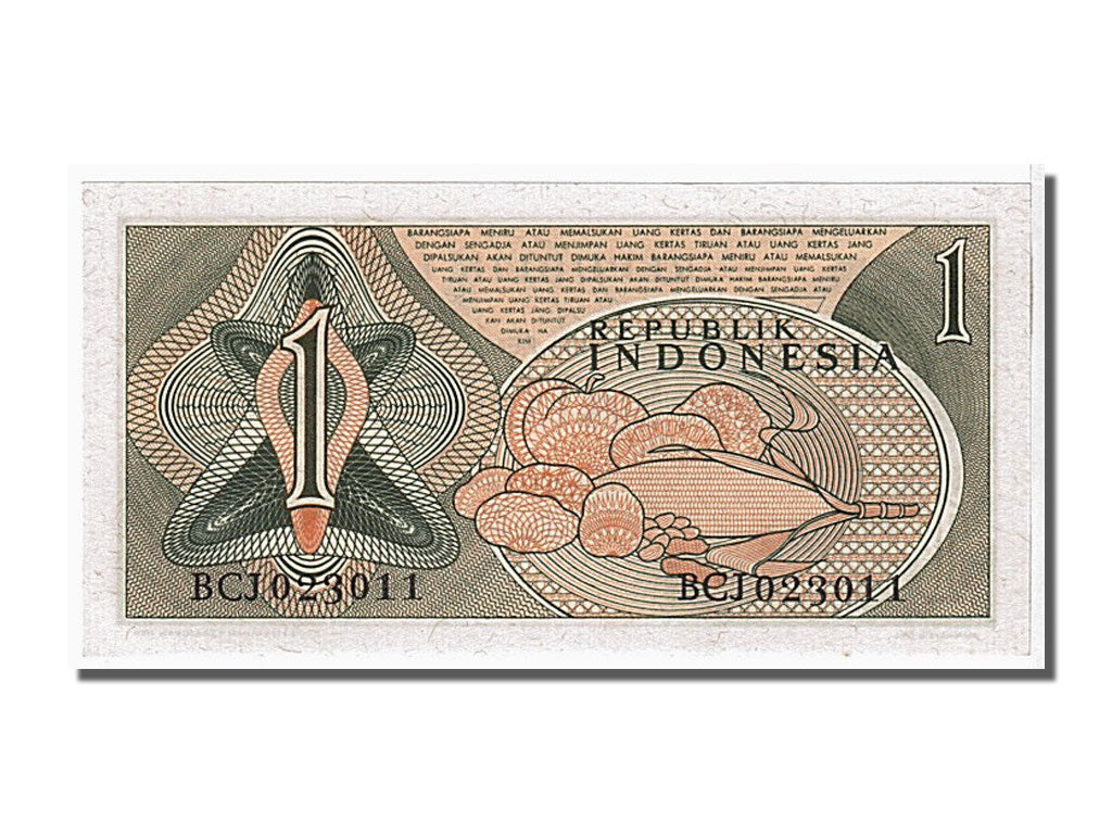 Biljet, Indonesië, 1 Rupiah, 1960, NIEUW