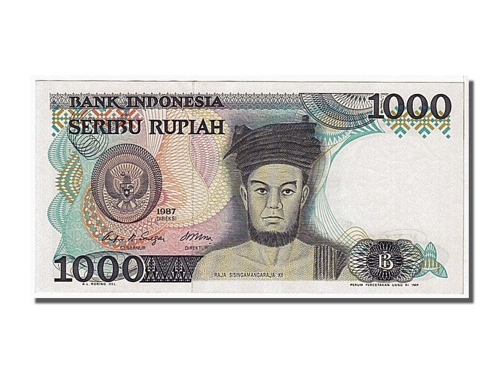 Geldschein, Indonesien, 1000 Rupiah, 1987, KM:124a, UNZ