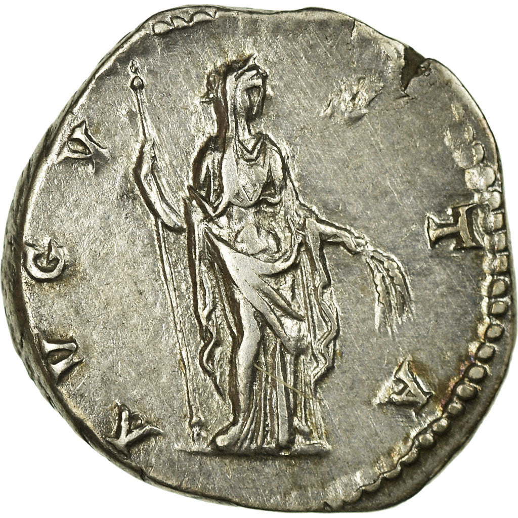 Moneda, Faustina I, Denarius, MBC+, Plata, Cohen:93