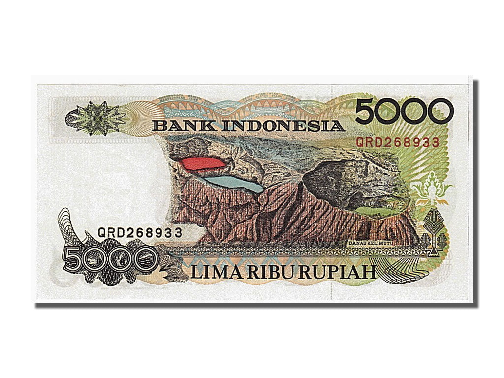 Banknote, Indonesia, 5000 Rupiah, 1992, KM:130a, UNC(65-70)