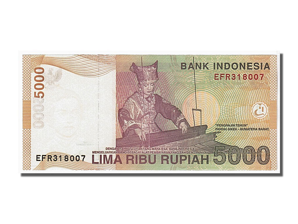 Biljet, Indonesië, 5000 Rupiah, 2001, KM:142a, NIEUW