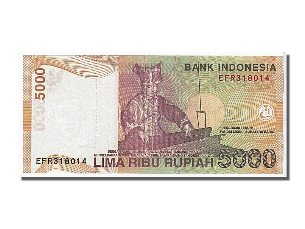 Biljet, Indonesië, 5000 Rupiah, 2001, NIEUW