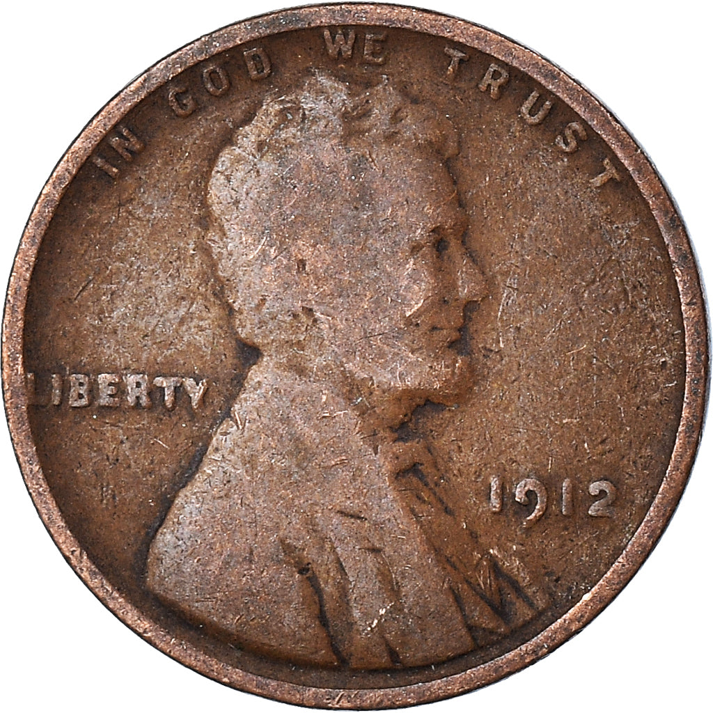 Coin, United States, Cent, 1912
