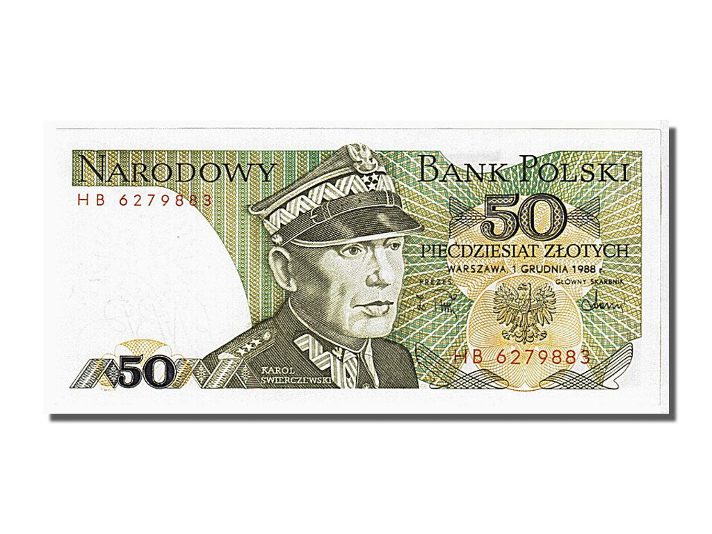 Banknote, Poland, 50 Zlotych, 1988, 1988-12-01, KM:142c, UNC(65-70)