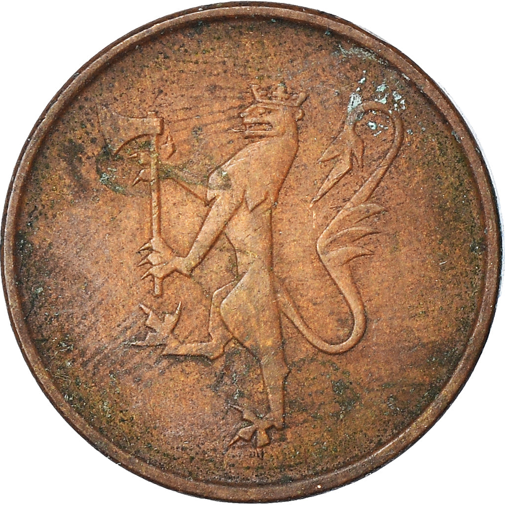 Moneta, Norvegia, 5 Öre, 1975