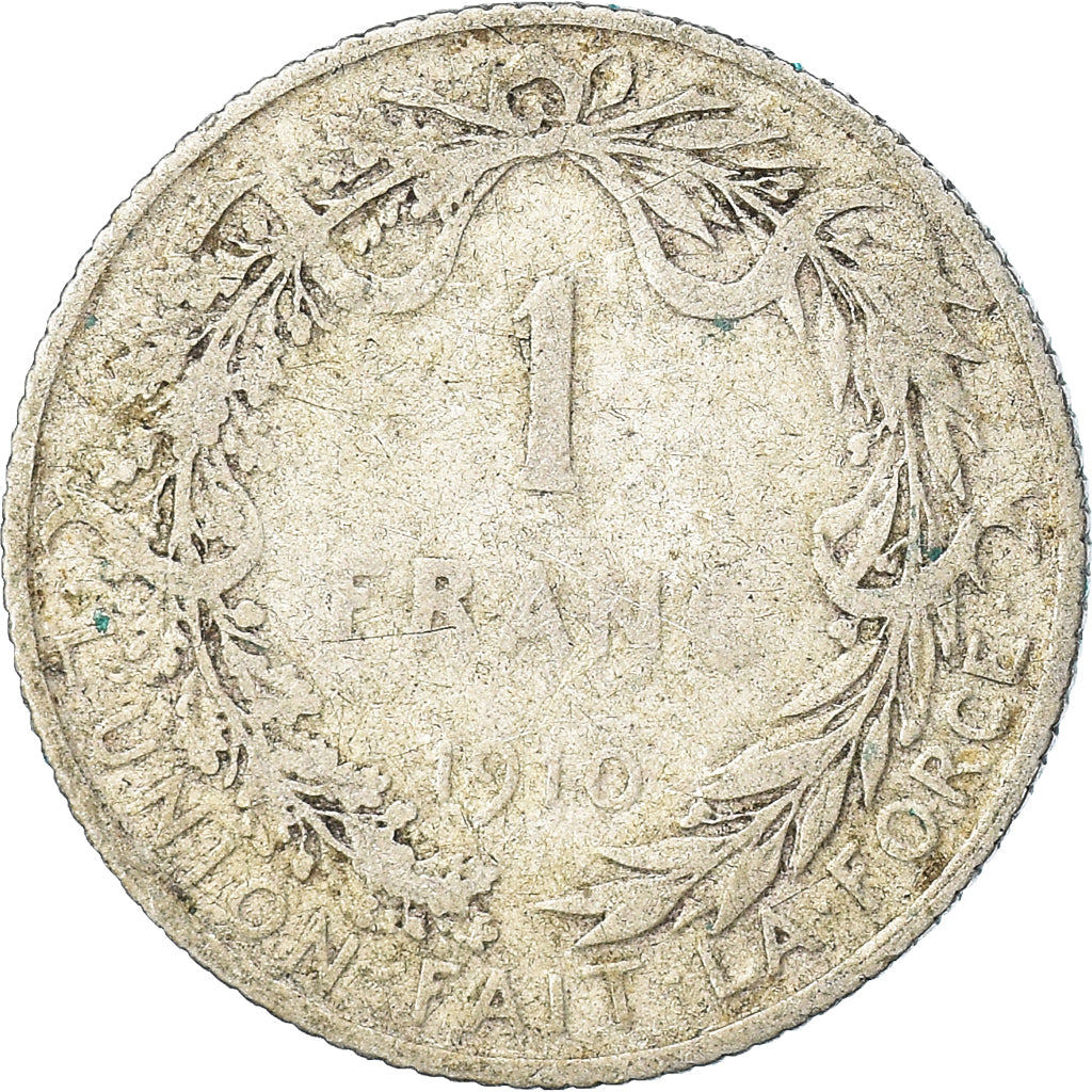 Moneda, Bélgica, Franc, 1910