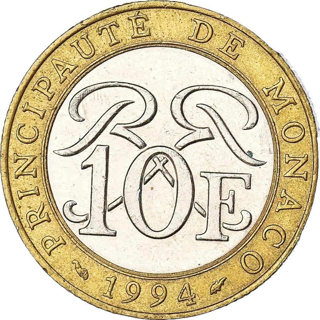 Moneta, Monaco, 10 Francs, 1994