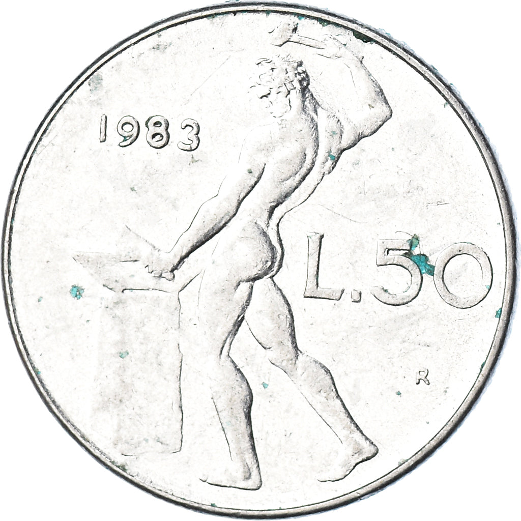 Coin, Italy, 50 Lire, 1983