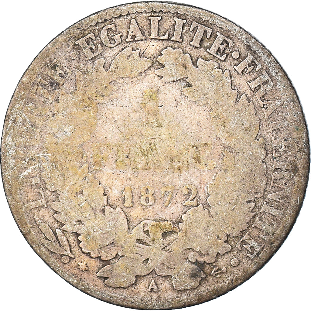 Coin, France, Franc, 1872