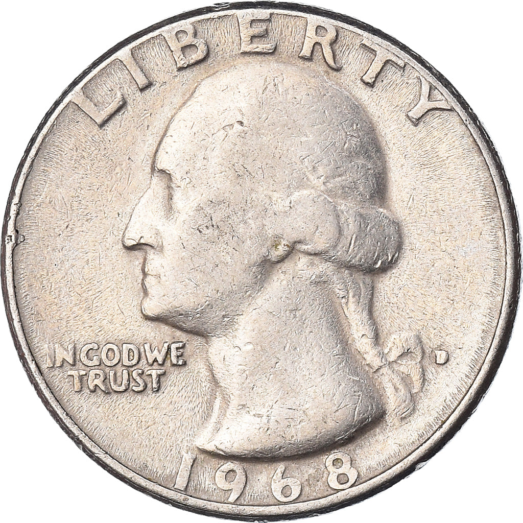 Monnaie, États-Unis, Quarter, 1968