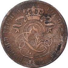 Moeda, Bélgica, 2 Centimes, 1859