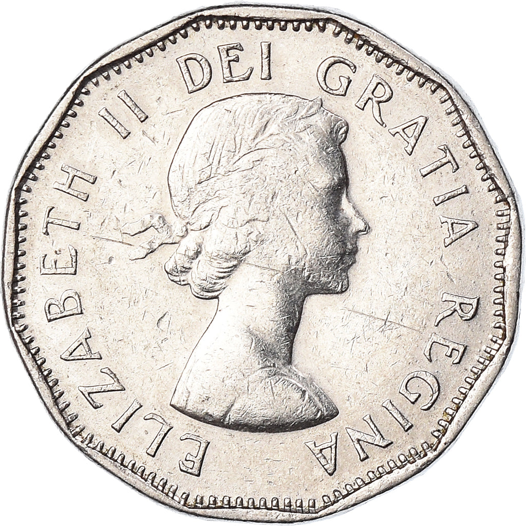 Coin, Canada, 5 Cents, 1962