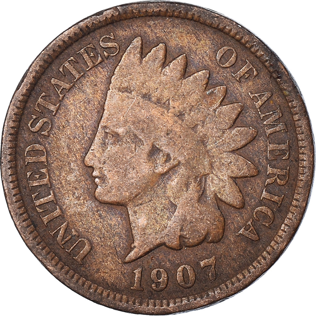 Coin, United States, Cent, 1907