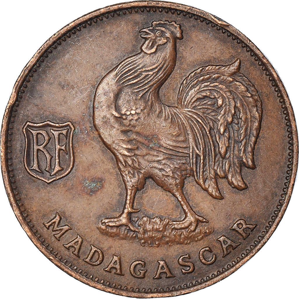 Coin, Madagascar, Franc, 1943