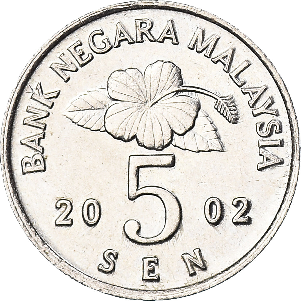 Coin, Malaysia, 5 Sen, 2002