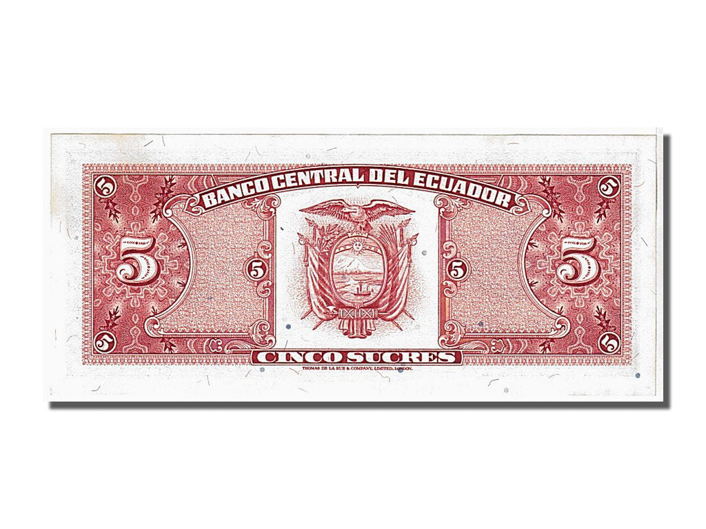 Banknote, Ecuador, 5 Sucres, 1988, 1988-11-22, KM:120A, UNC(65-70)