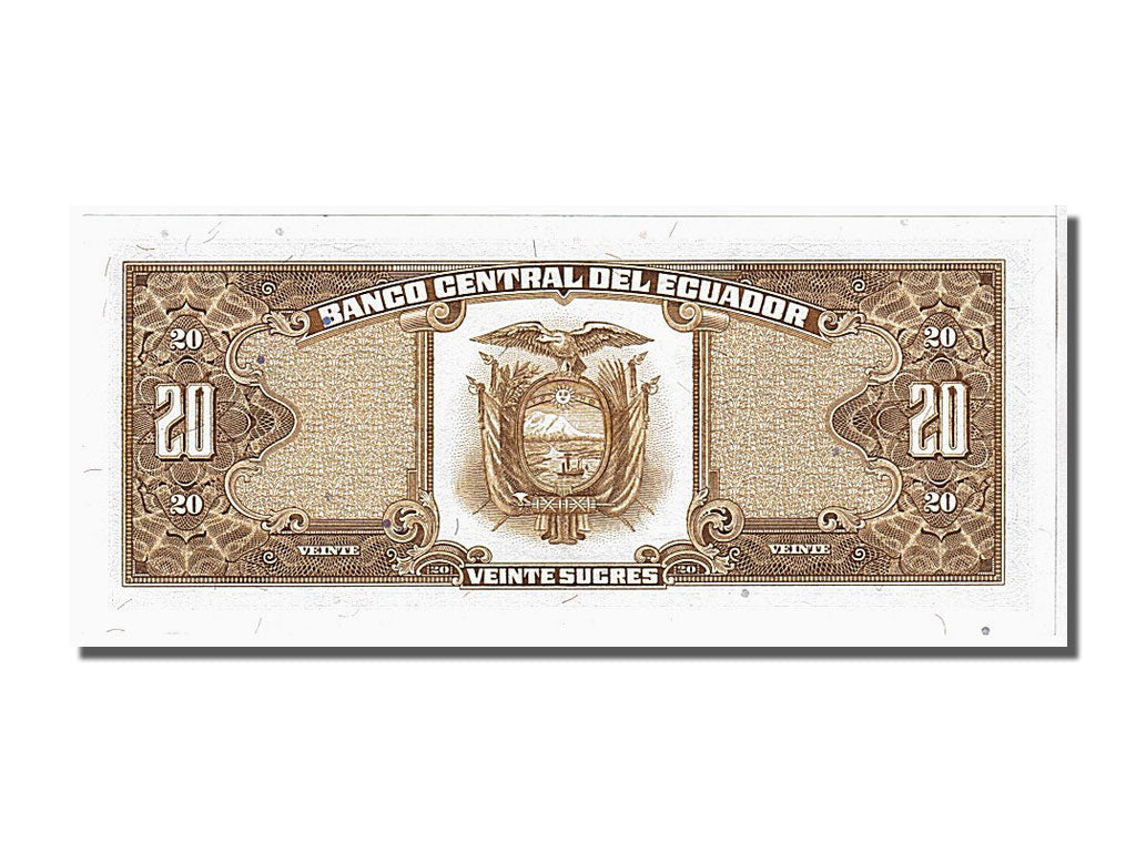 Banknote, Ecuador, 20 Sucres, 1988, 1988-11-22, KM:121Aa, UNC(65-70)