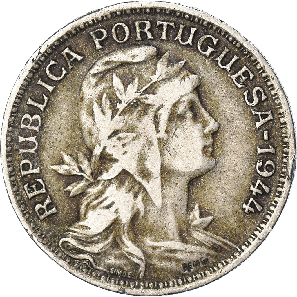 Coin, Portugal, 50 Centavos, 1944
