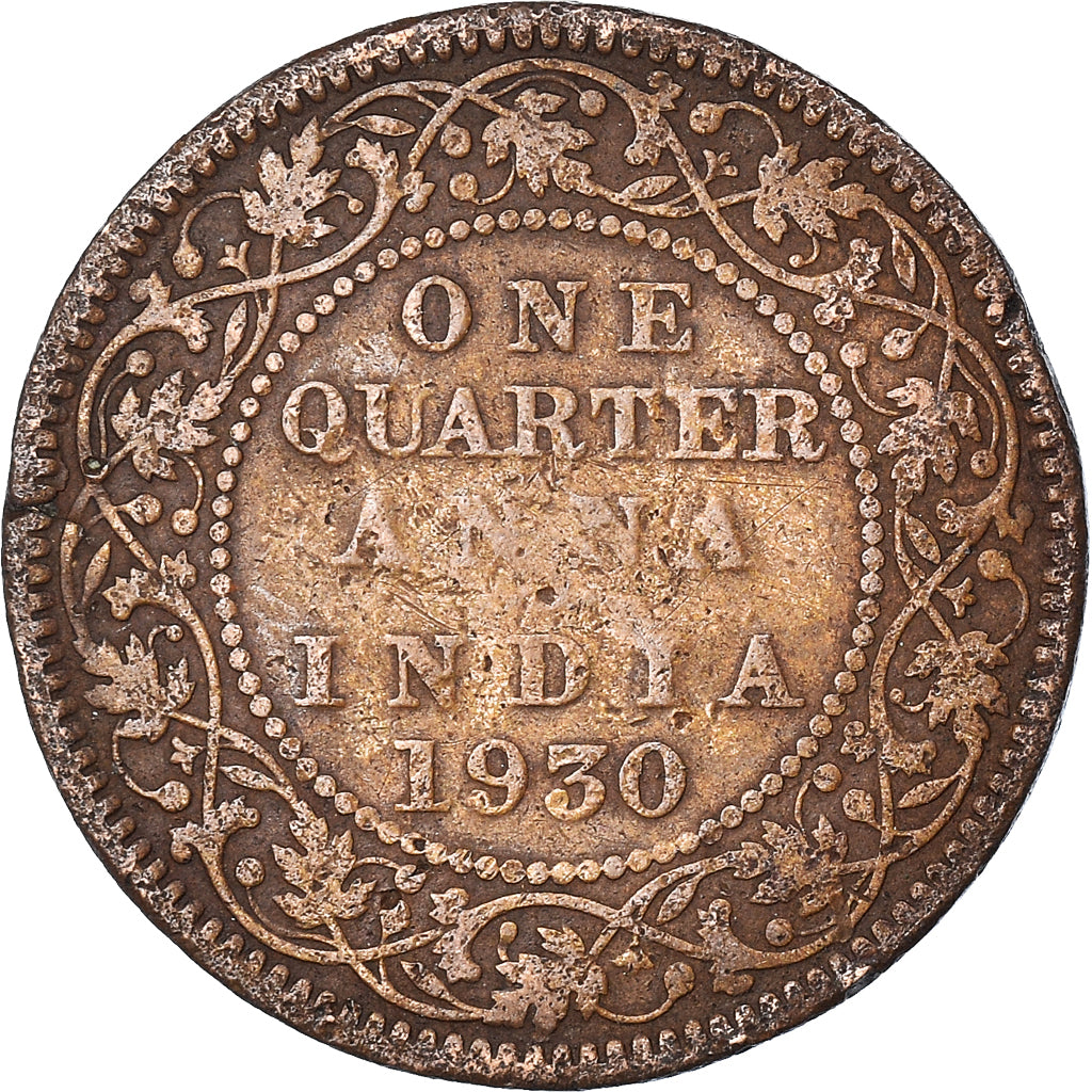 Münze, INDIA-BRITISH, 1/4 Anna, 1930