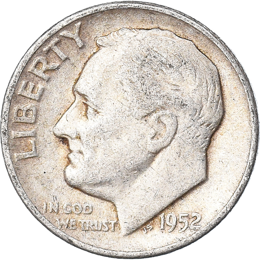 Coin, United States, Dime, 1952