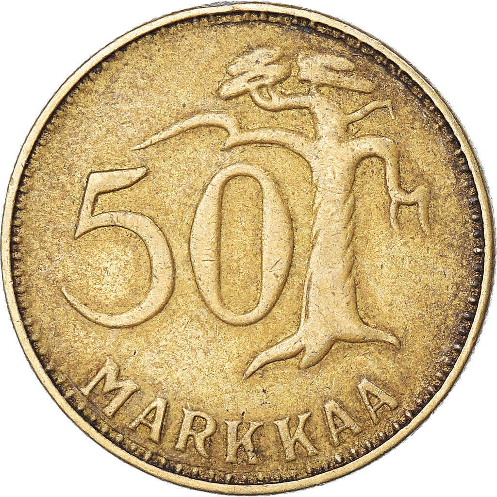 Coin, Finland, 50 Markkaa, 1953