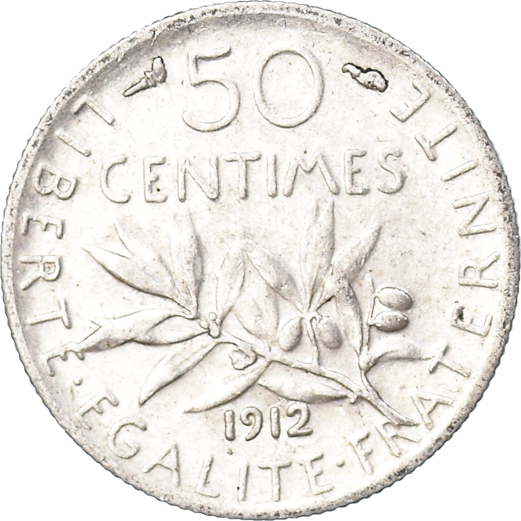 Coin, France, 50 Centimes, 1912