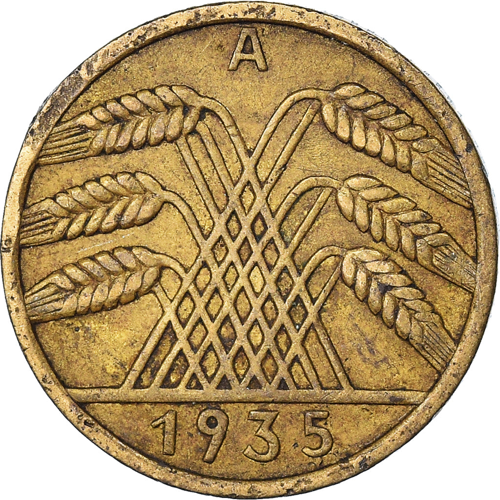 Coin, GERMANY, WEIMAR REPUBLIC, 10 Reichspfennig, 1935
