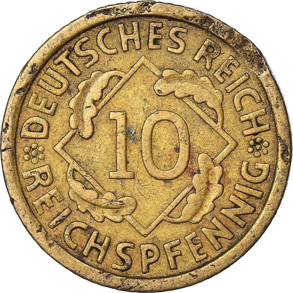 Coin, GERMANY, WEIMAR REPUBLIC, 10 Reichspfennig, 1935