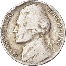 Coin, United States, 5 Cents, 1942