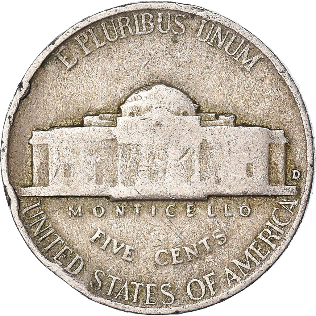 Coin, United States, 5 Cents, 1942