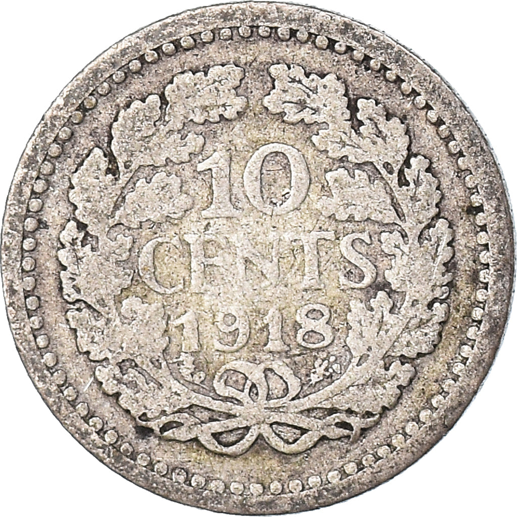 Munten, Nederland, 10 Cents, 1918