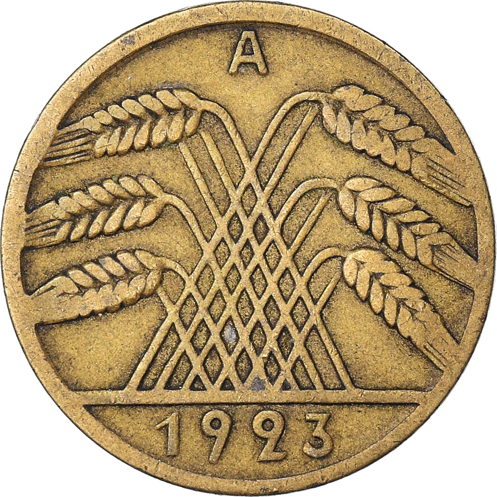 Coin, GERMANY, WEIMAR REPUBLIC, 10 Rentenpfennig, 1923