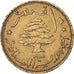 Moneda, Líbano, 10 Piastres, 1955