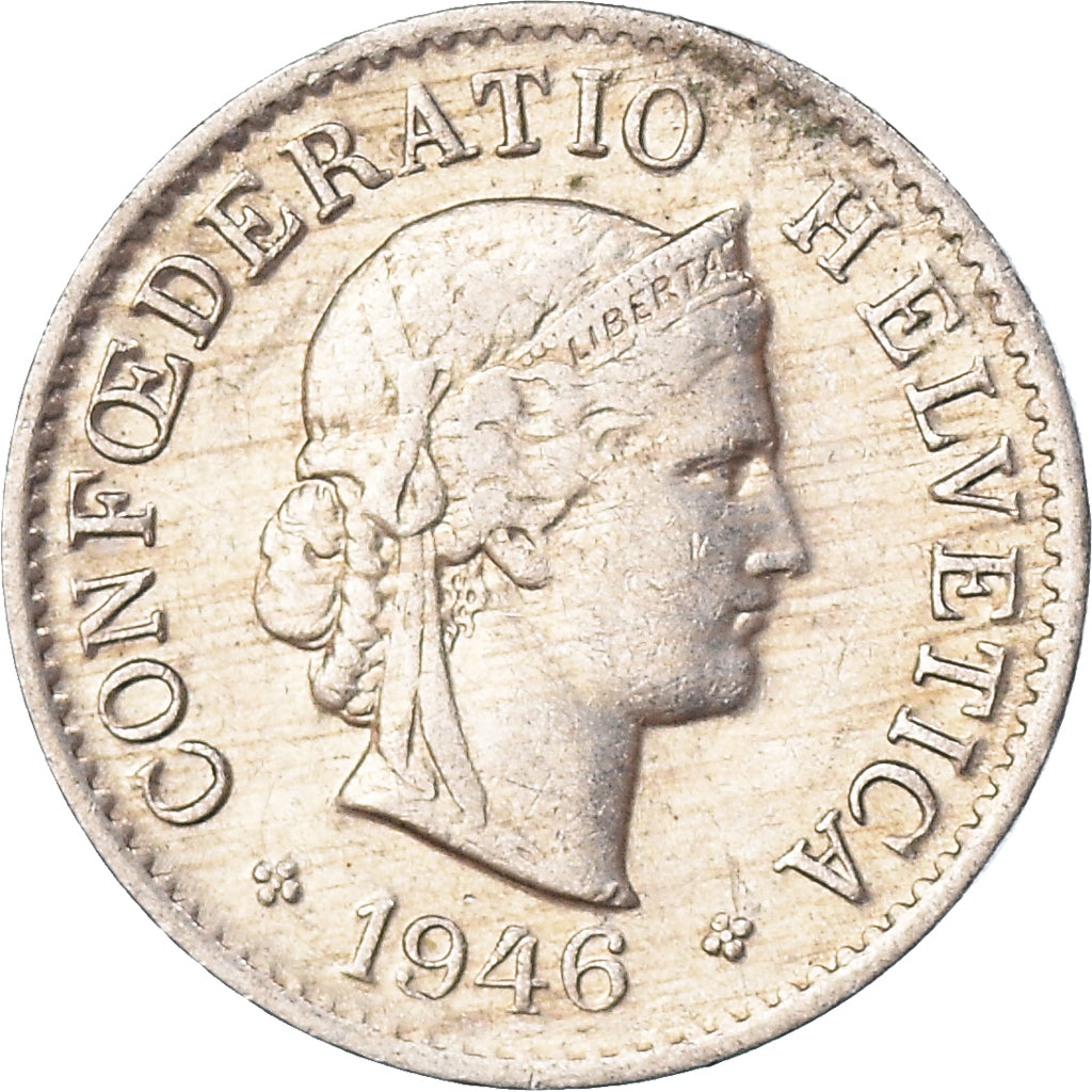 Moneta, Szwajcaria, 5 Rappen, 1946