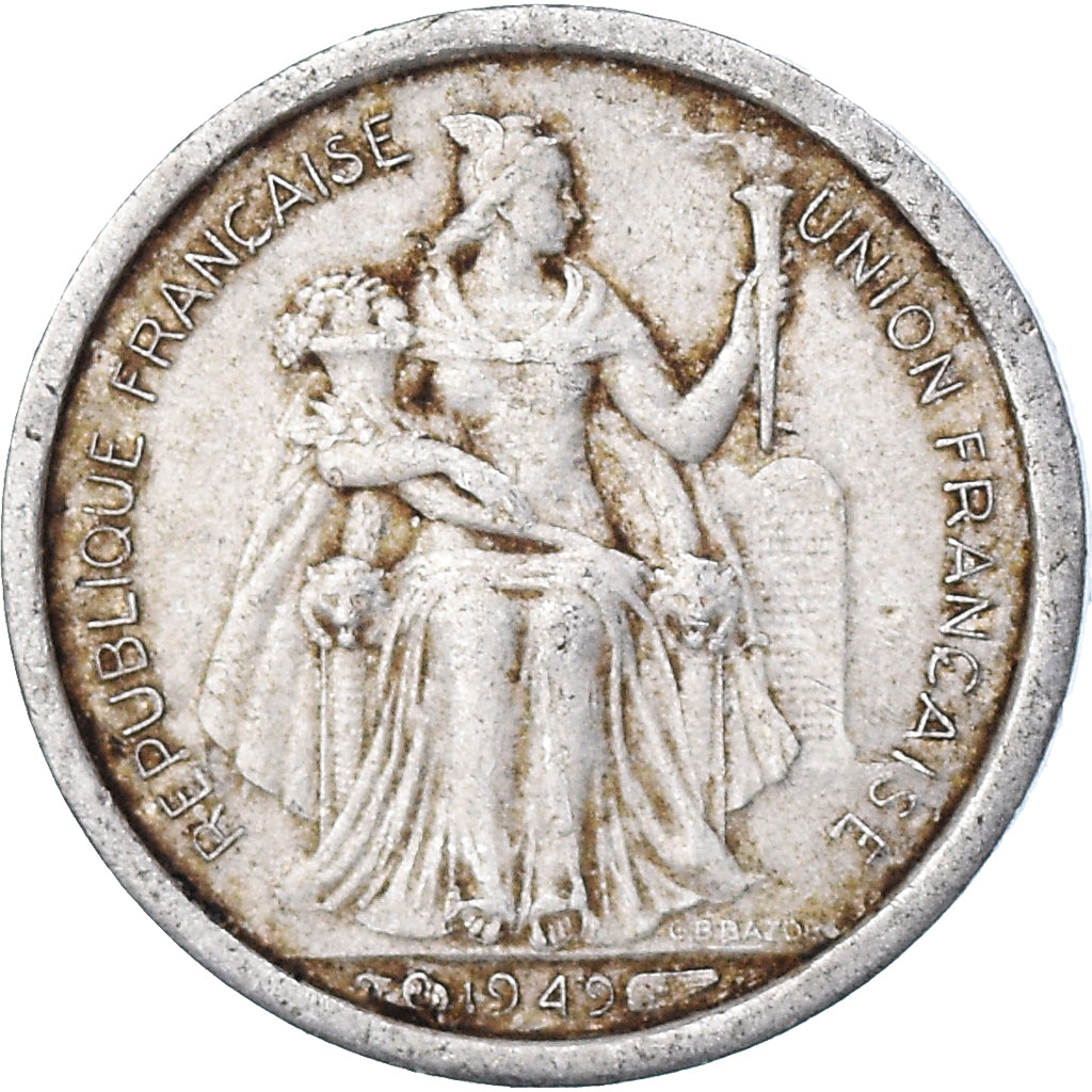 Coin, FRENCH OCEANIA, 50 Centimes, 1949