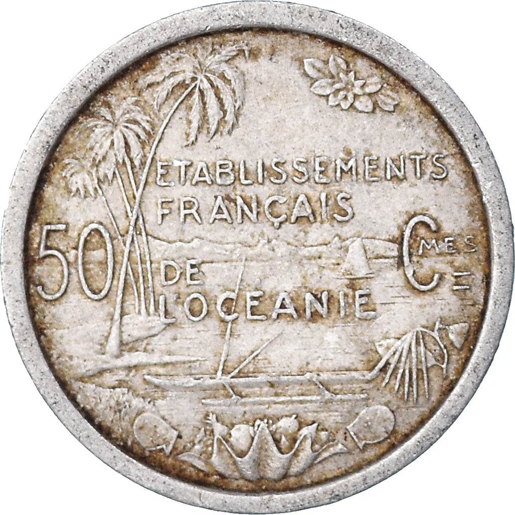 Coin, FRENCH OCEANIA, 50 Centimes, 1949