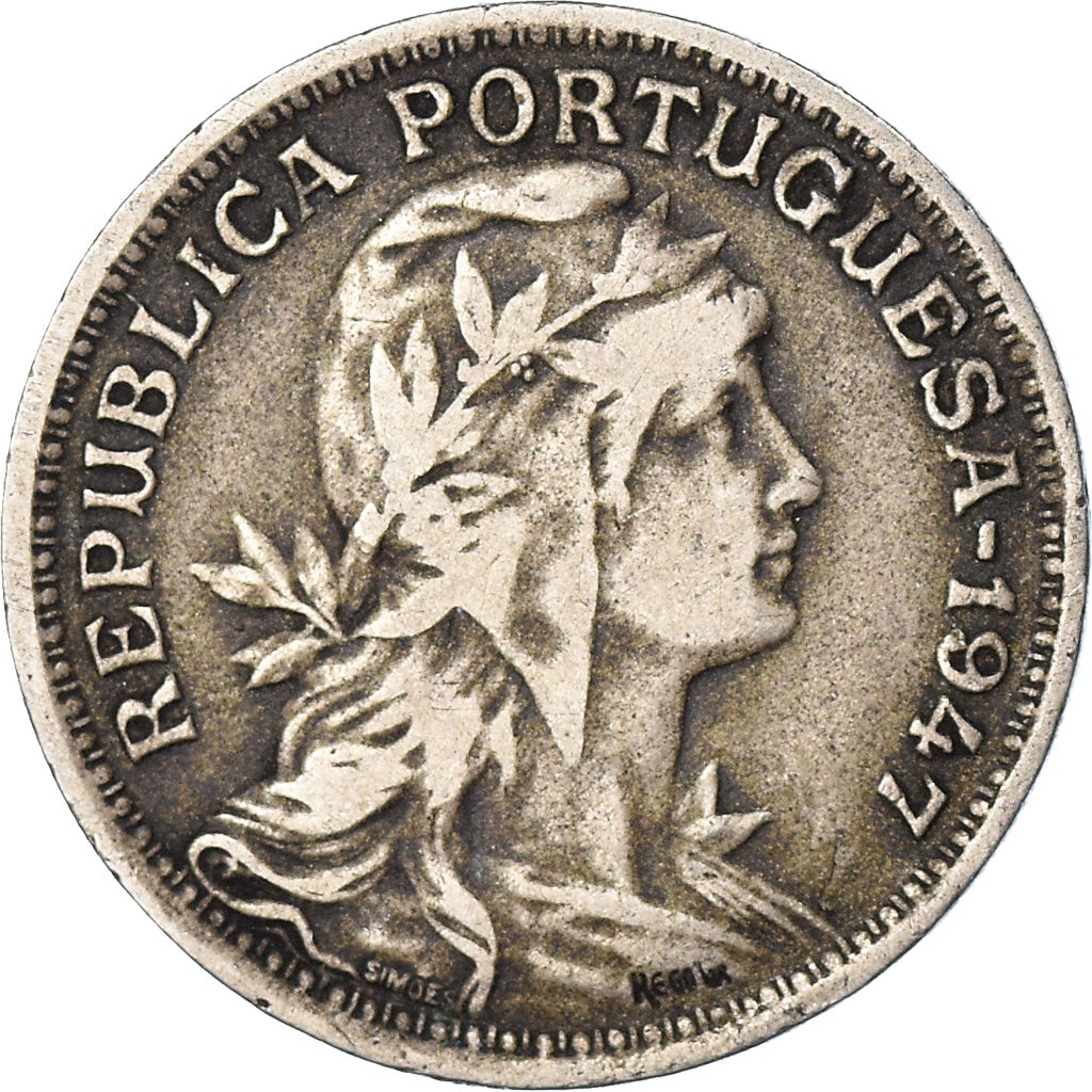 Coin, Portugal, 50 Centavos, 1947