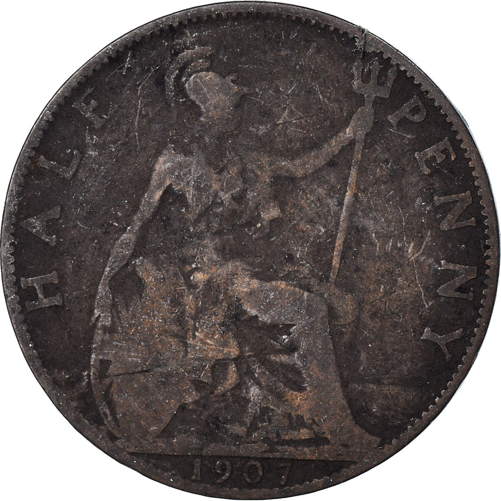 Monnaie, Grande-Bretagne, 1/2 Penny, 1907