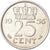 Münze, Niederlande, 25 Cents, 1956