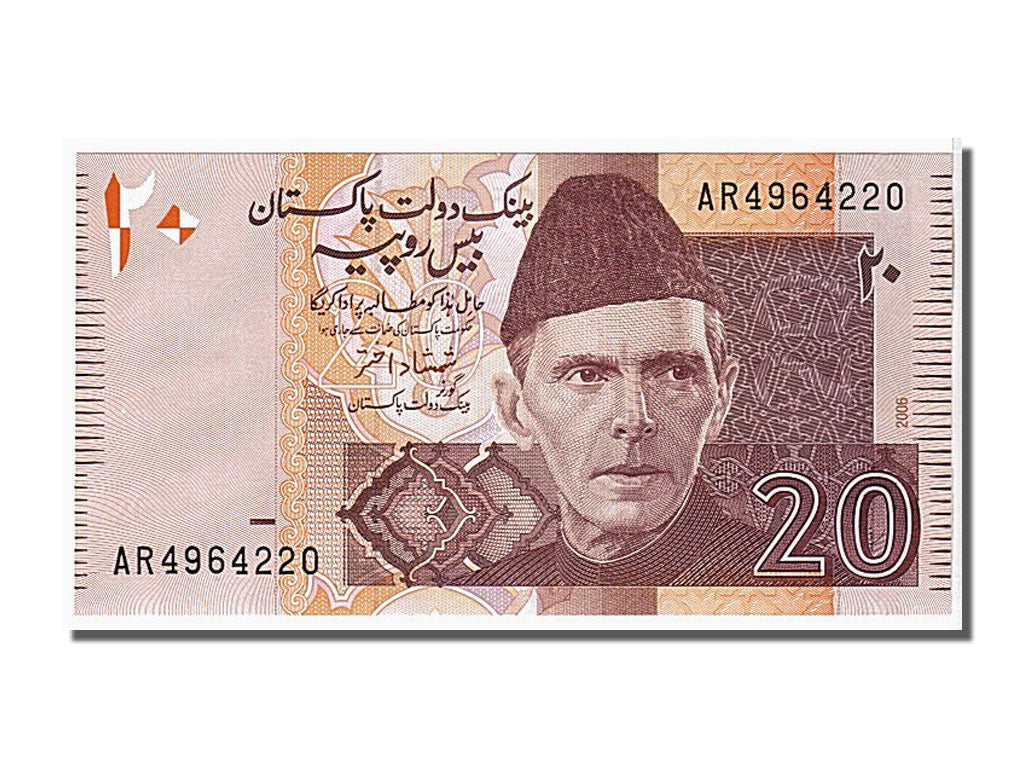 Banconote, Pakistan, 20 Rupees, 2006, KM:46b, FDS