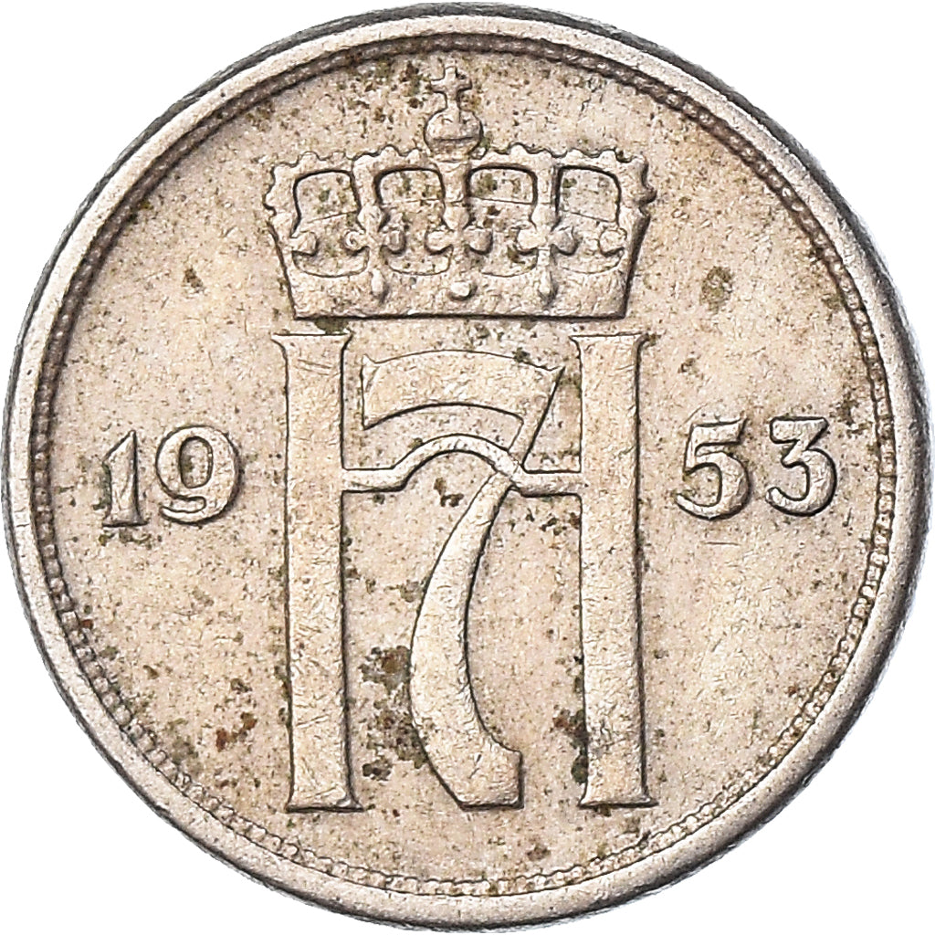 Munten, Noorwegen, 10 Öre, 1953