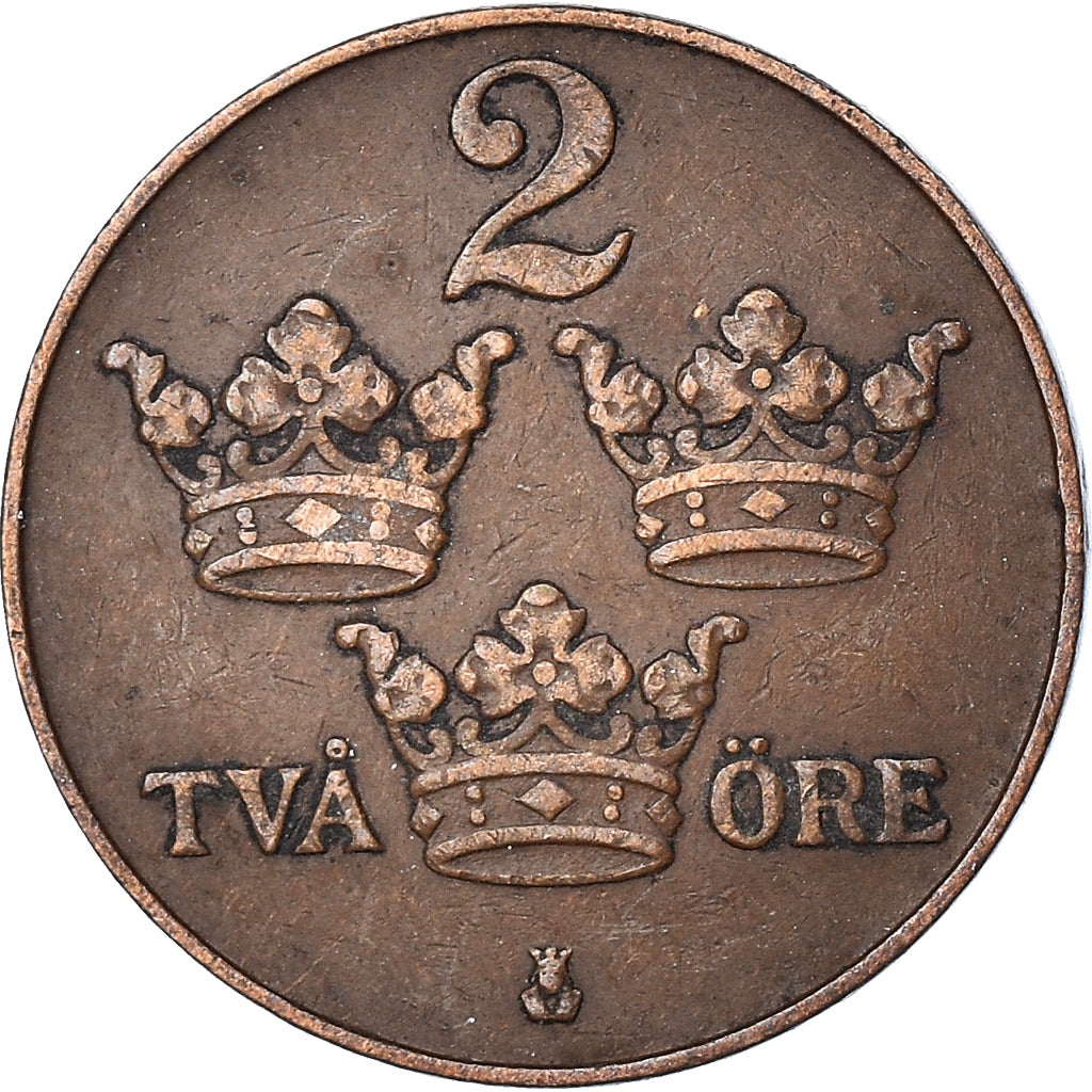 Moneta, Szwecja, 2 Öre, 1925