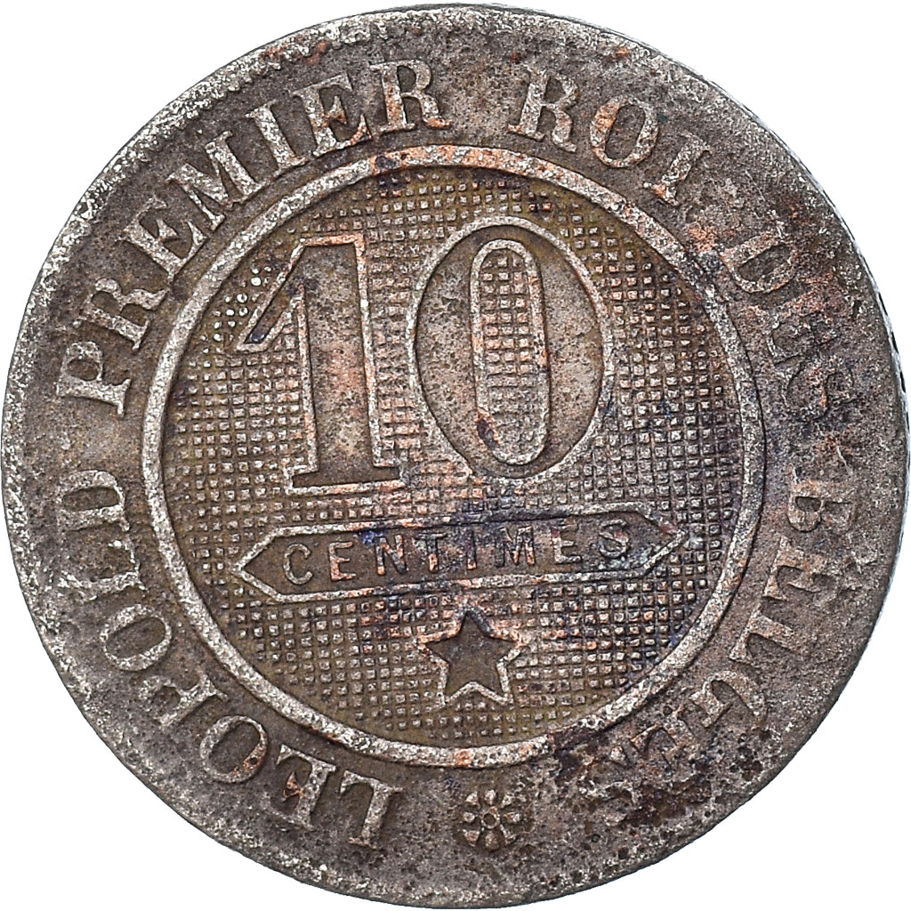 Monnaie, Belgique, 10 Centimes, 1861