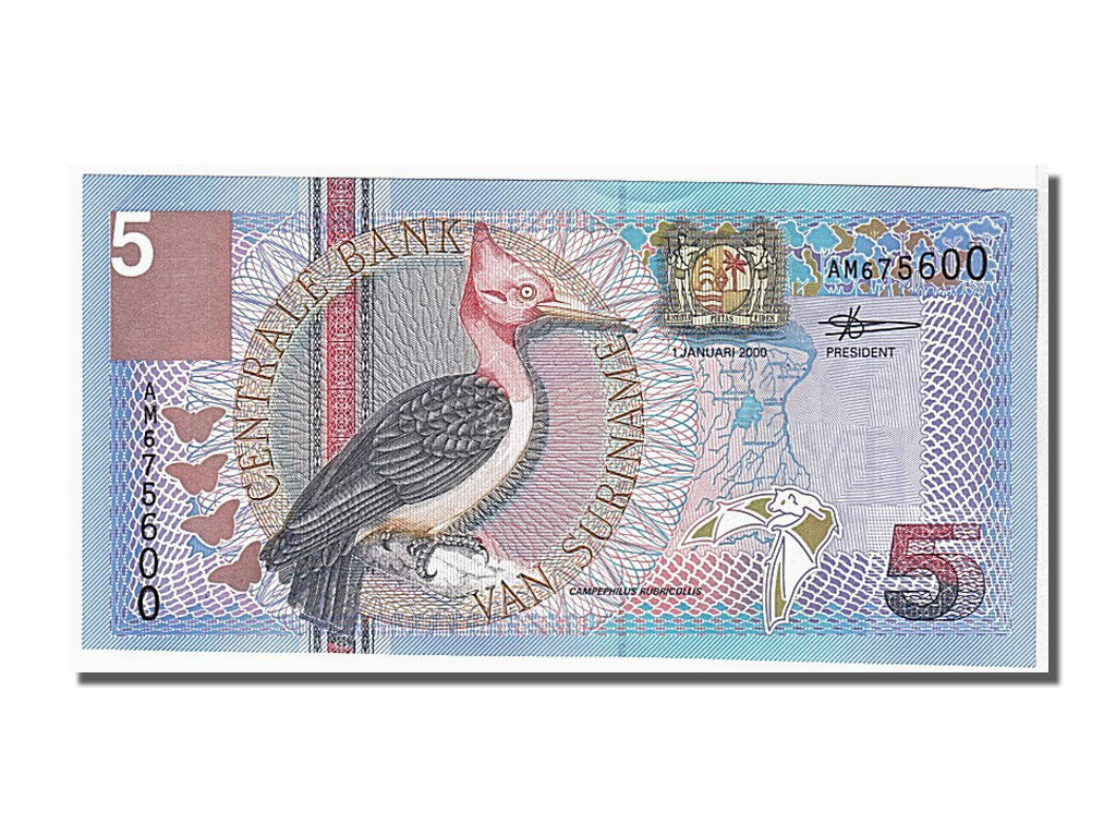 Banconote, Suriname, 5 Gulden, 2000, 2000-01-01, FDS