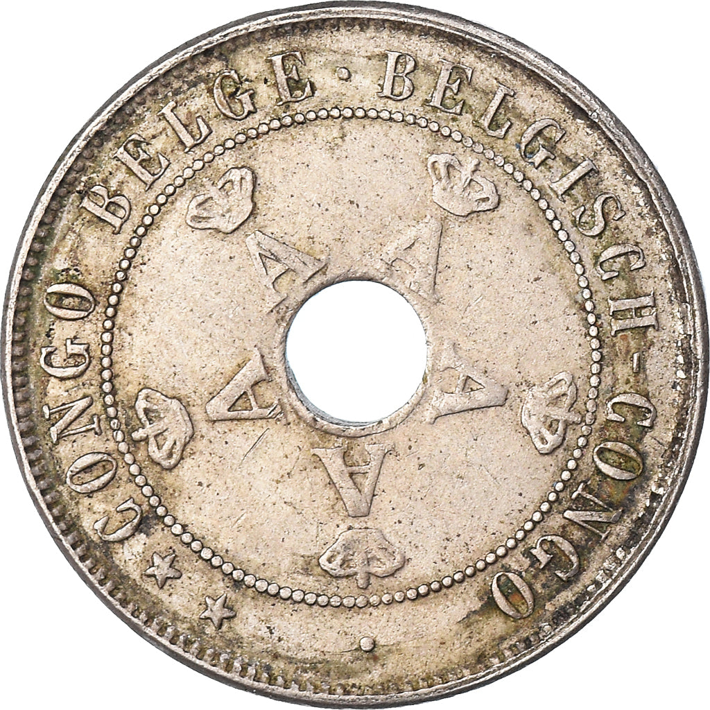 Coin, Belgian Congo, 20 Centimes, 1911