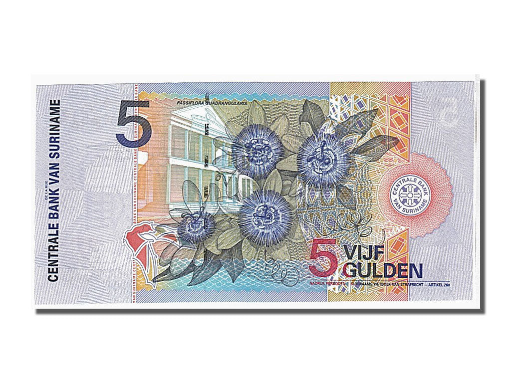 Banknote, Suriname, 5 Gulden, 2000, 2000-01-01, KM:146, UNC(65-70)