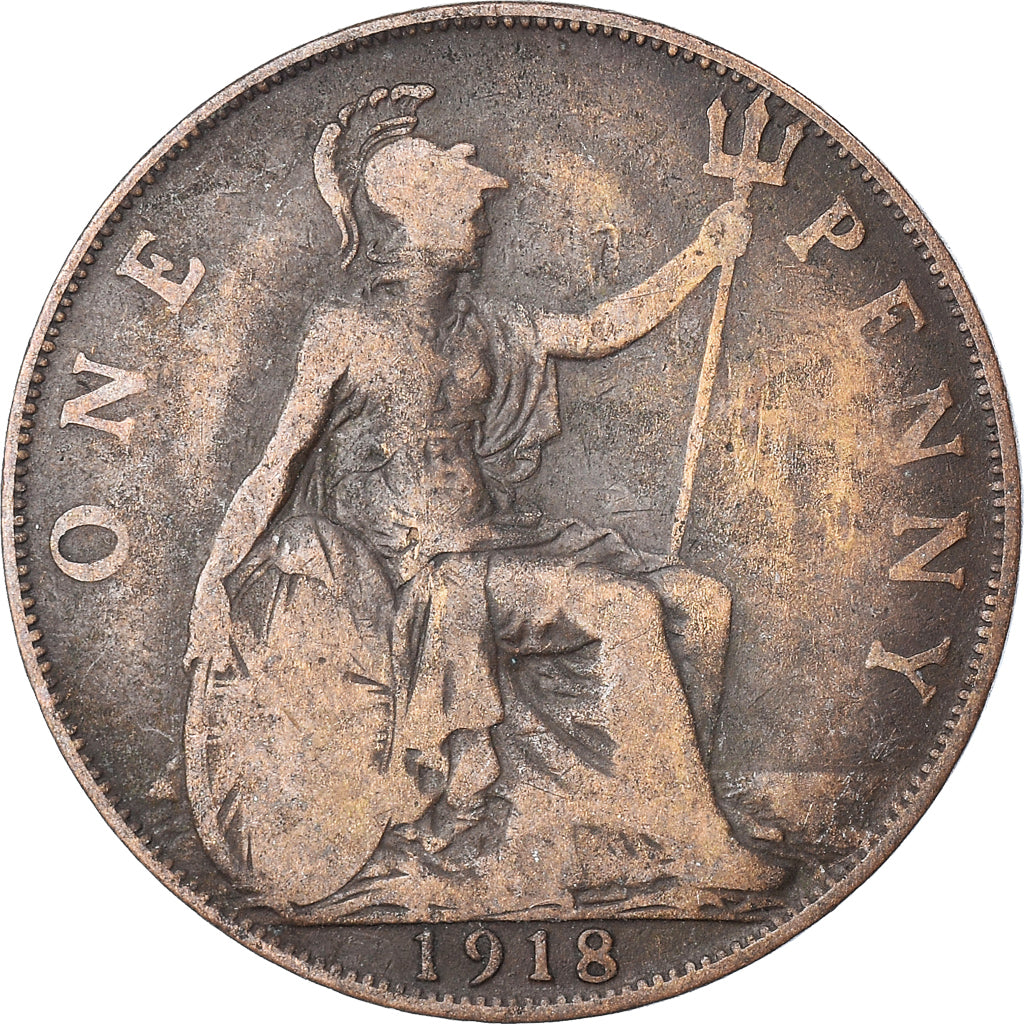 Monnaie, Grande-Bretagne, Penny, 1918