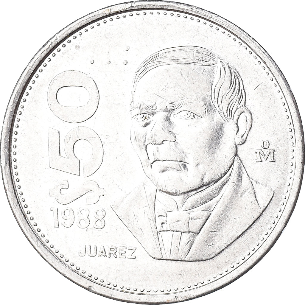 Coin, Mexico, 50 Pesos, 1988