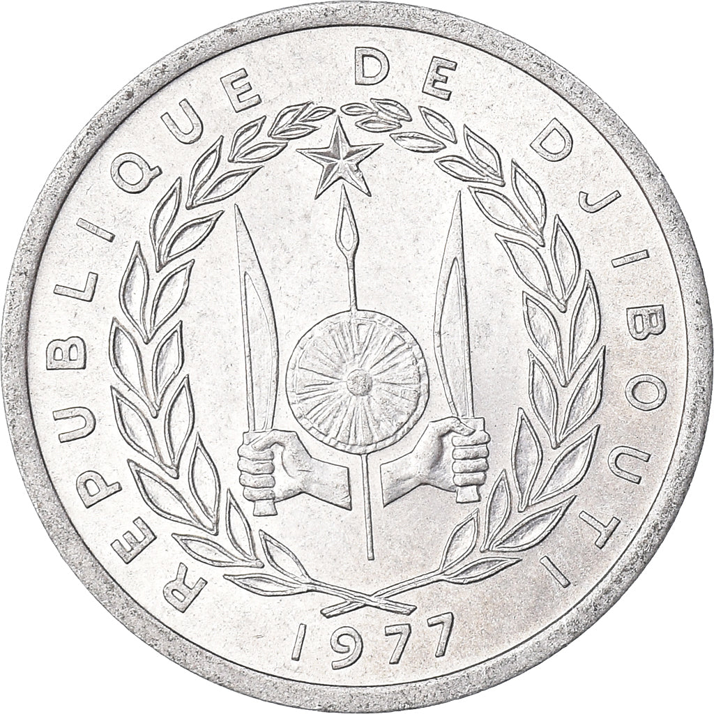 Moneta, Gibuti, Franc, 1977
